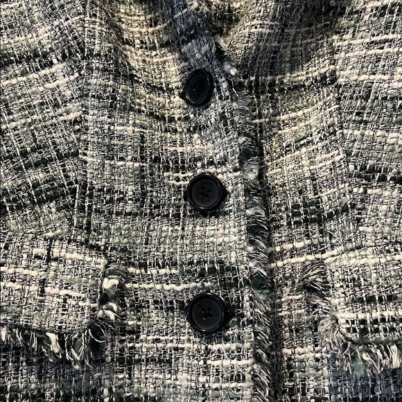 DKNY Monochrome Tweed Jacket Size 0 - Picture 3 of 7